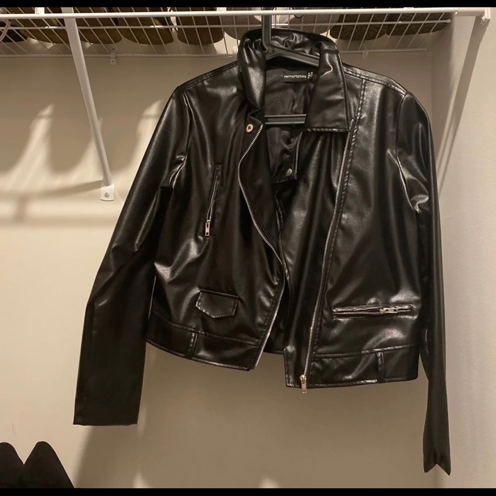 FAUX LEATHER JACKET